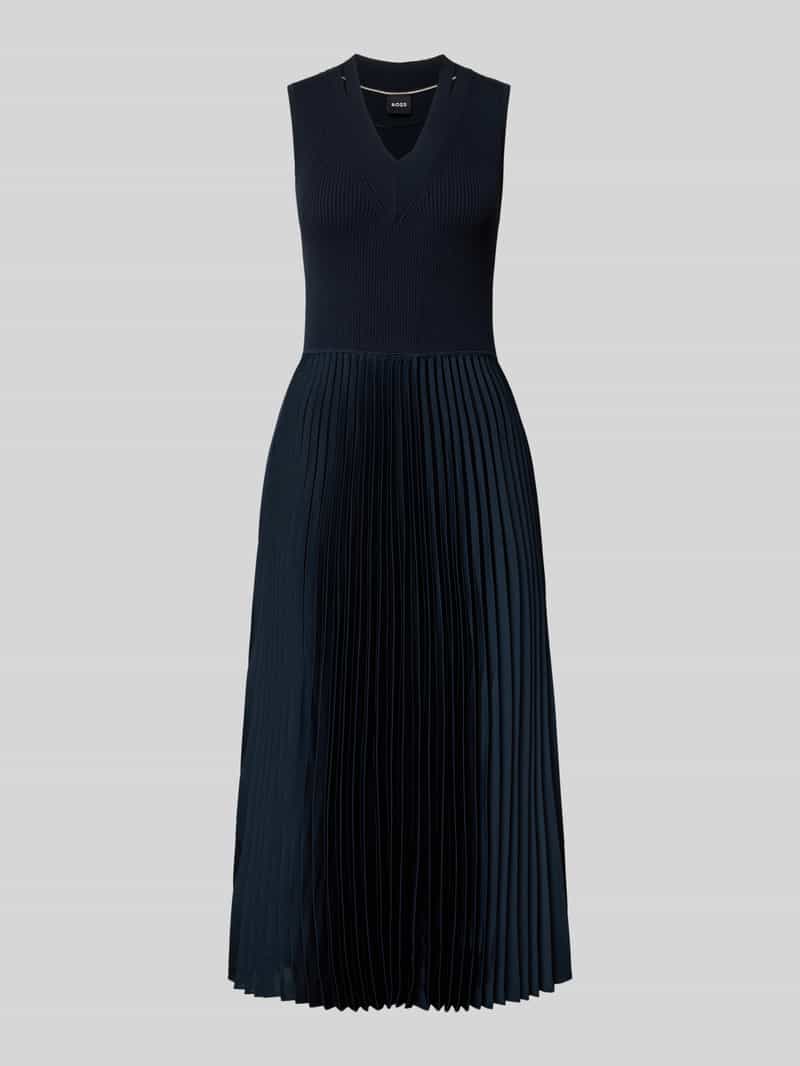 Boss Midi-jurk met plissévouwen, model 'Farara'