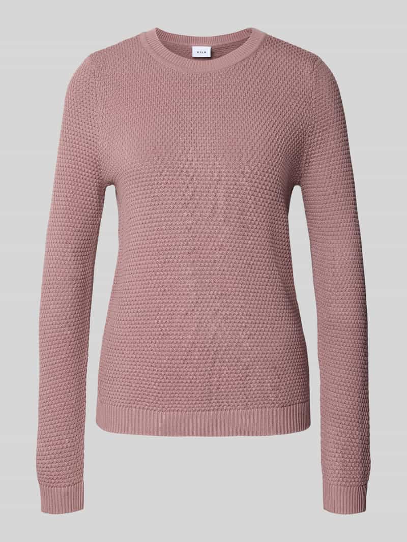 Vila Trui met ronde hals VIDALO O-NECK L/S KNIT TOP- NOOS