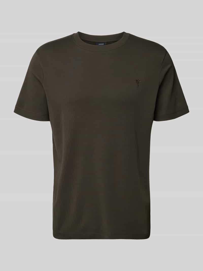JOOP! Collection T-shirt met geribde ronde hals model 'Priamo'