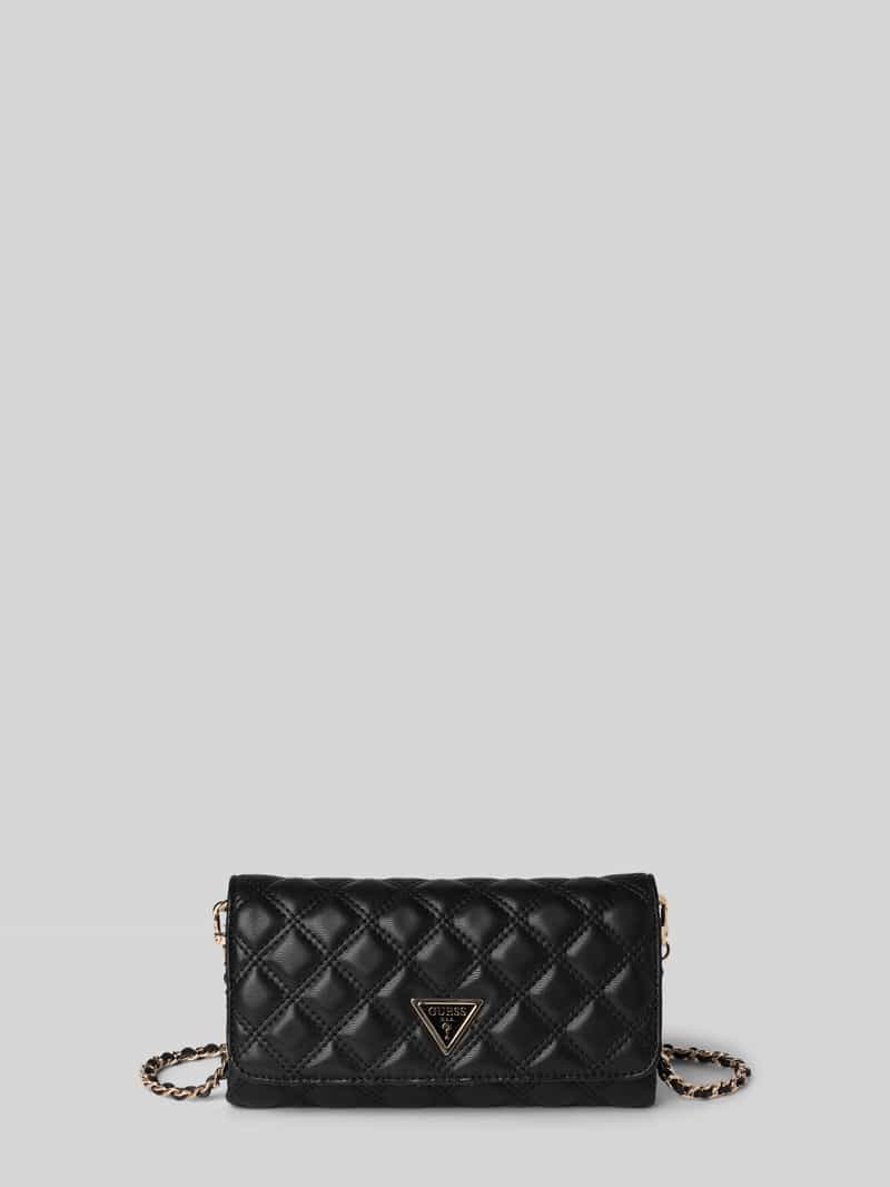 Guess Clutch met doorgestikte naden en labelapplicatie, model 'GIULLY II'