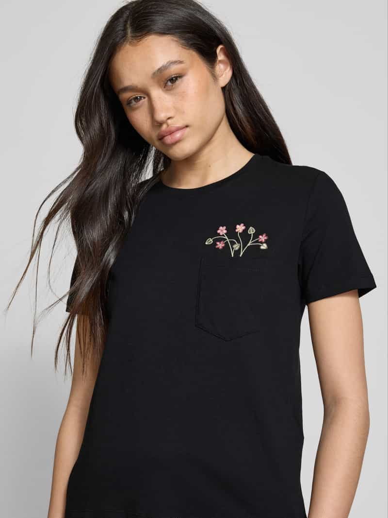 Only Regular fit T-shirt van puur katoen model 'POLLY'