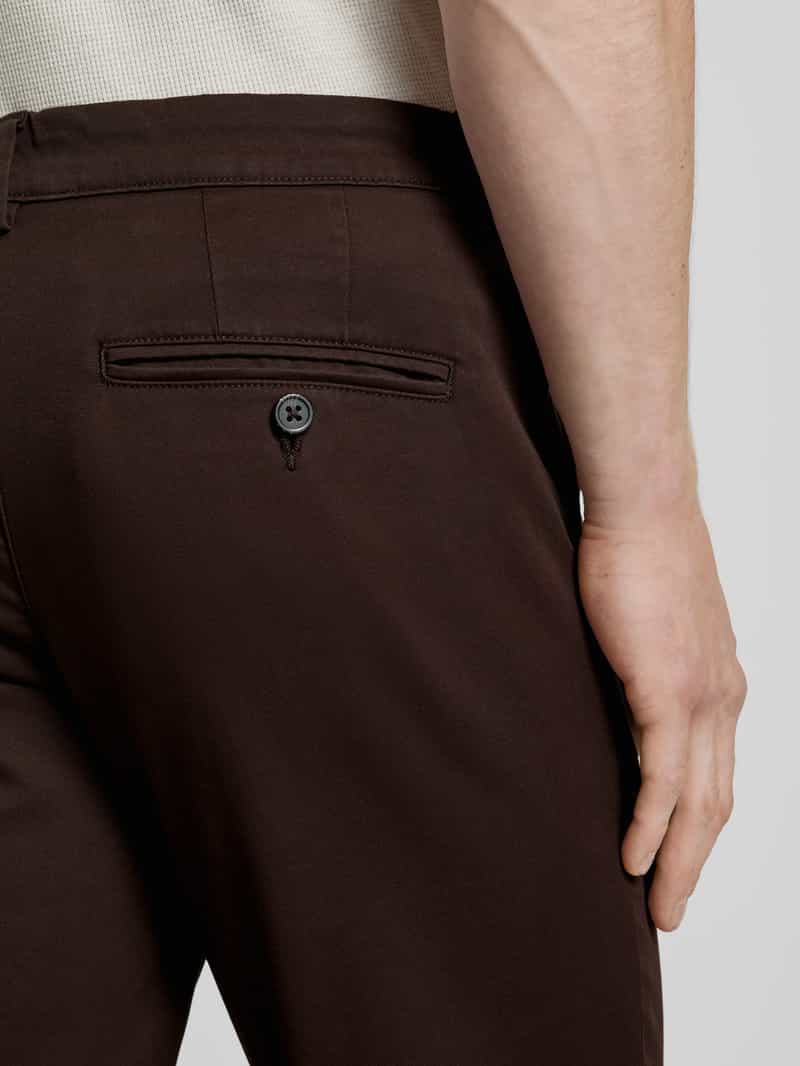 Selected Homme Slim fit chino met ceintuurlussen model 'NEW Miles'