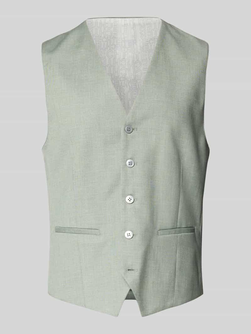 HECHTER PARIS Regular fit gilet met paspelzakken