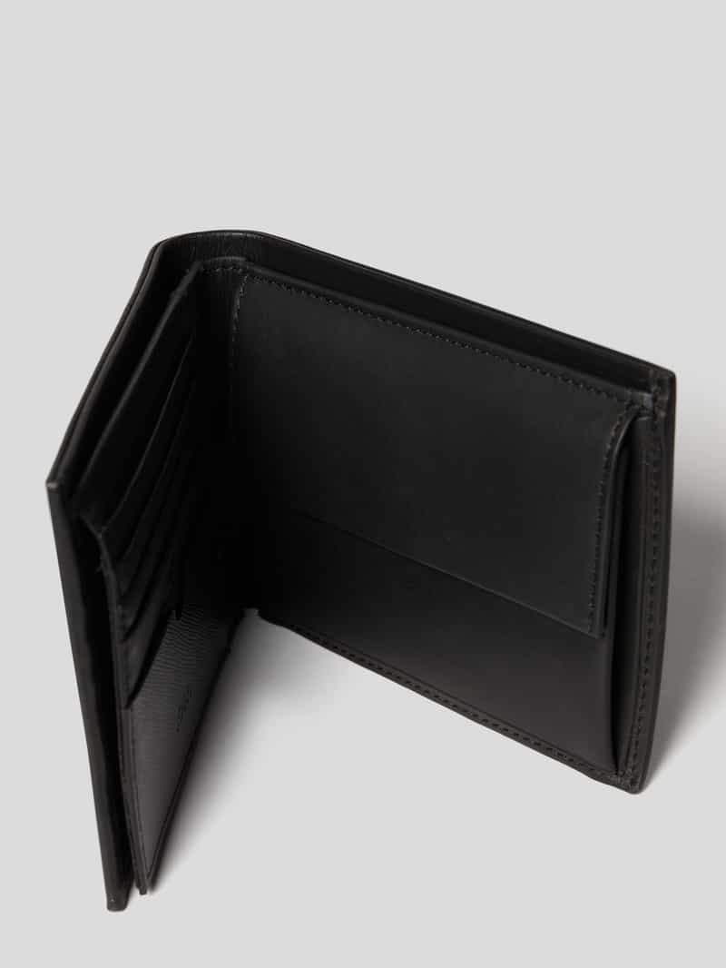 JOOP! Collection Portemonnee van leer met reliëflogo