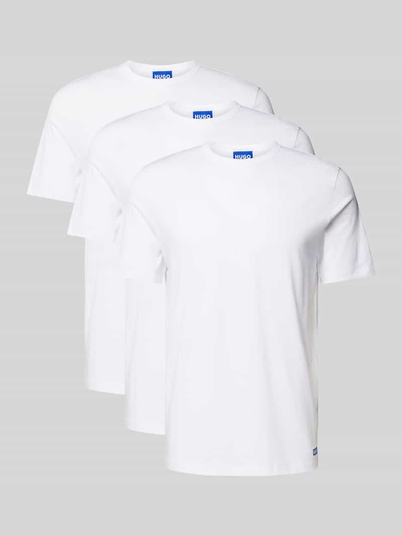 Hugo Blue T-shirt met labelprint