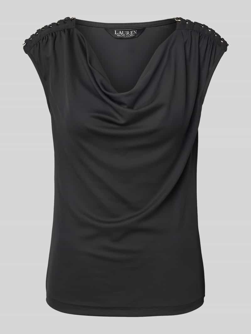 Lauren Ralph Lauren T-shirt met cascadehals model 'PRIYANNE'