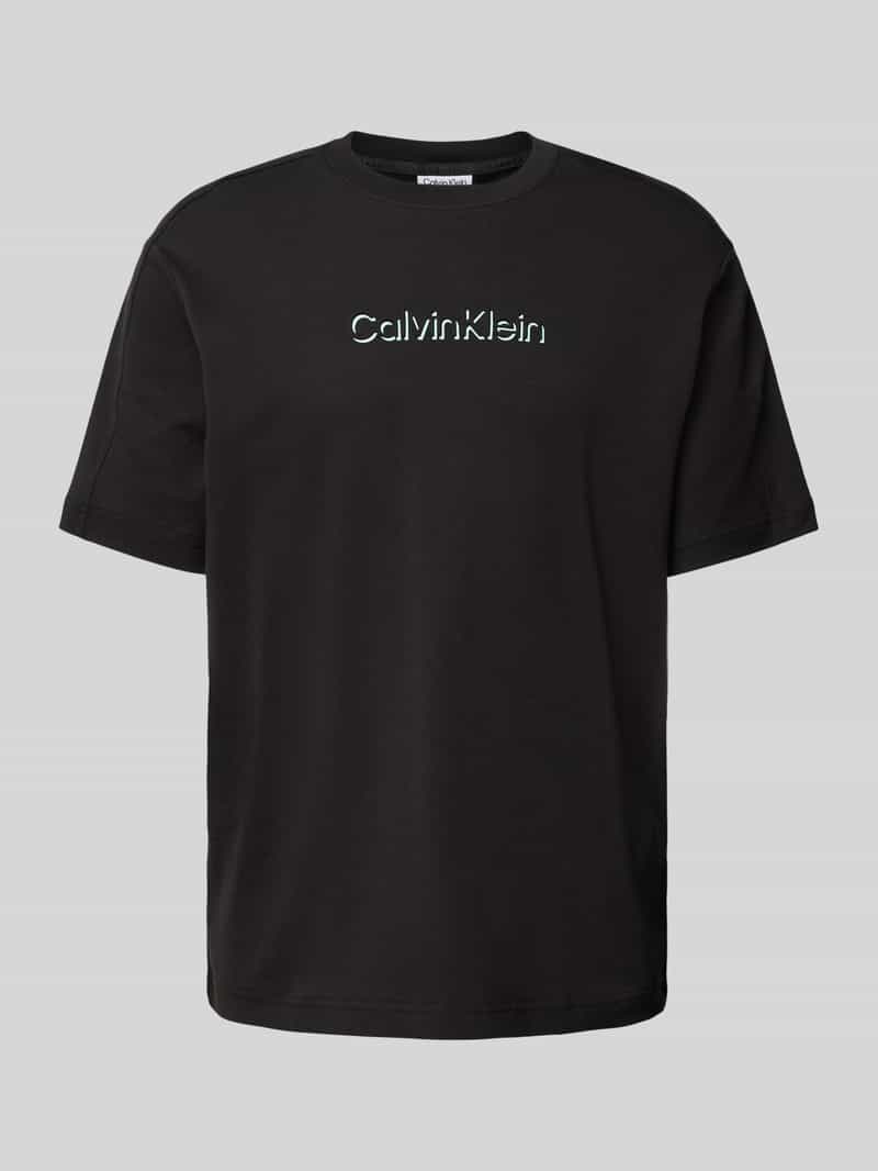 CK Calvin Klein T-shirt met labeldetail