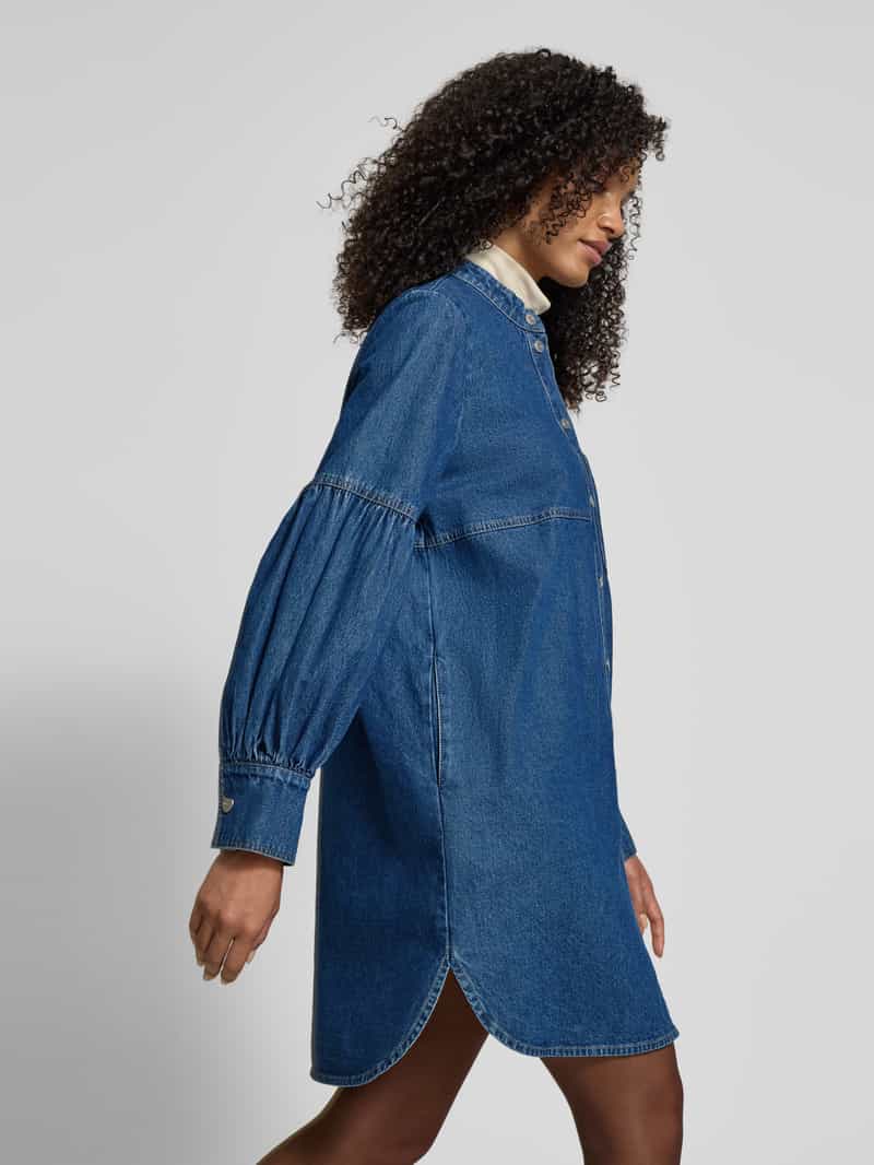 Jake*s Casual Knielange jeansjurk met borstzak