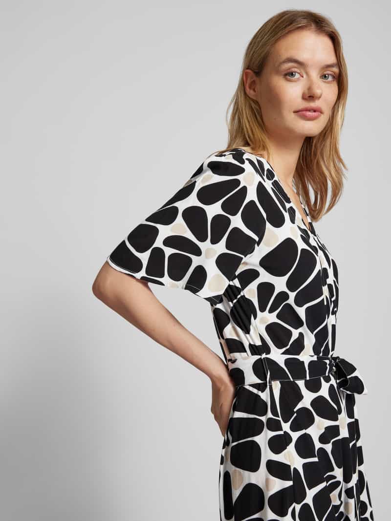 Tom Tailor Midi-jurk met strikceintuur
