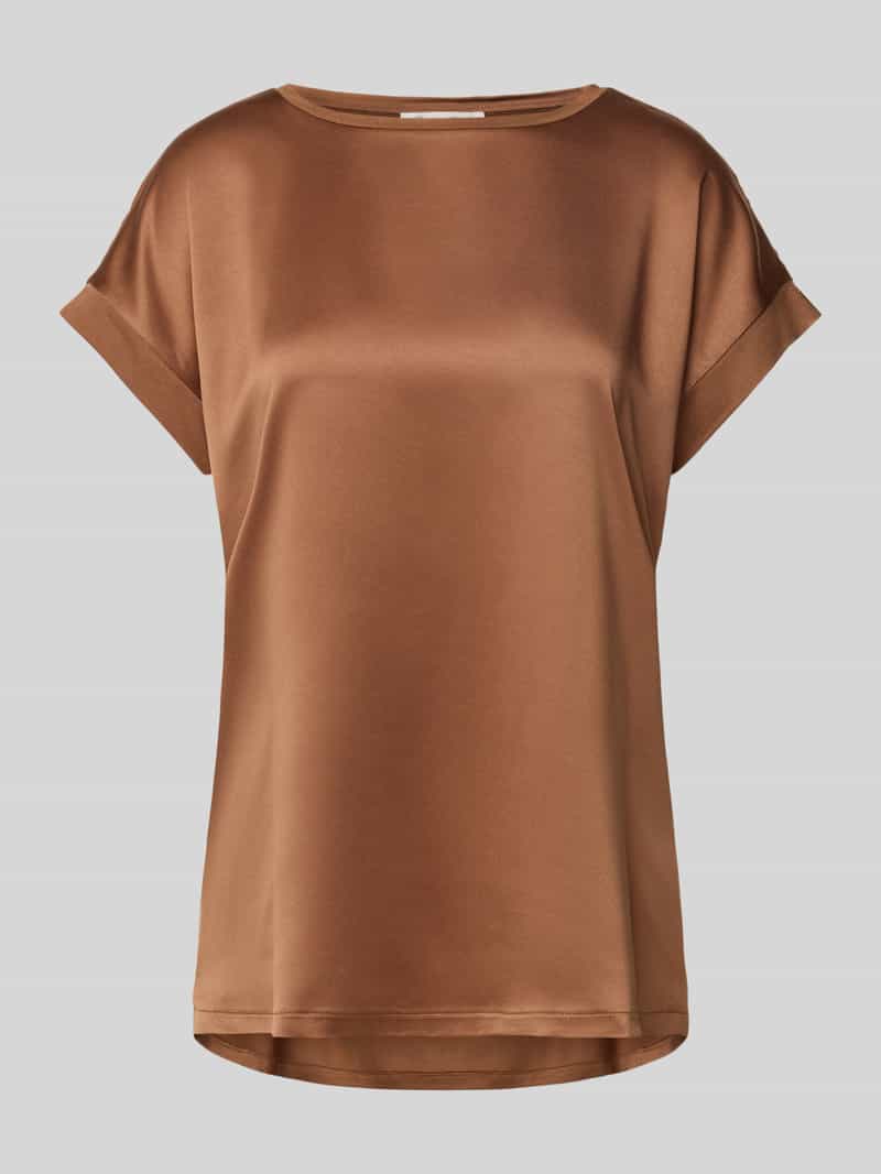 Christian Berg Woman T-shirt met geribde ronde hals