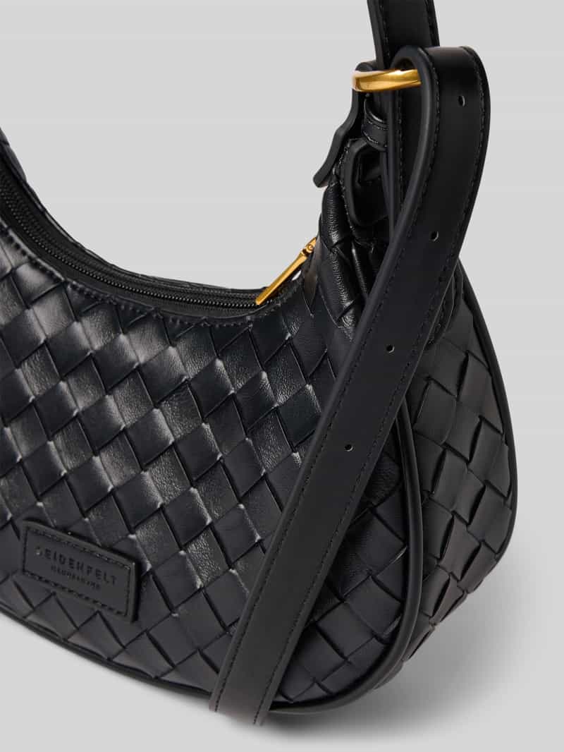Seidenfelt Handtas in gevlochten look model 'KINNA'