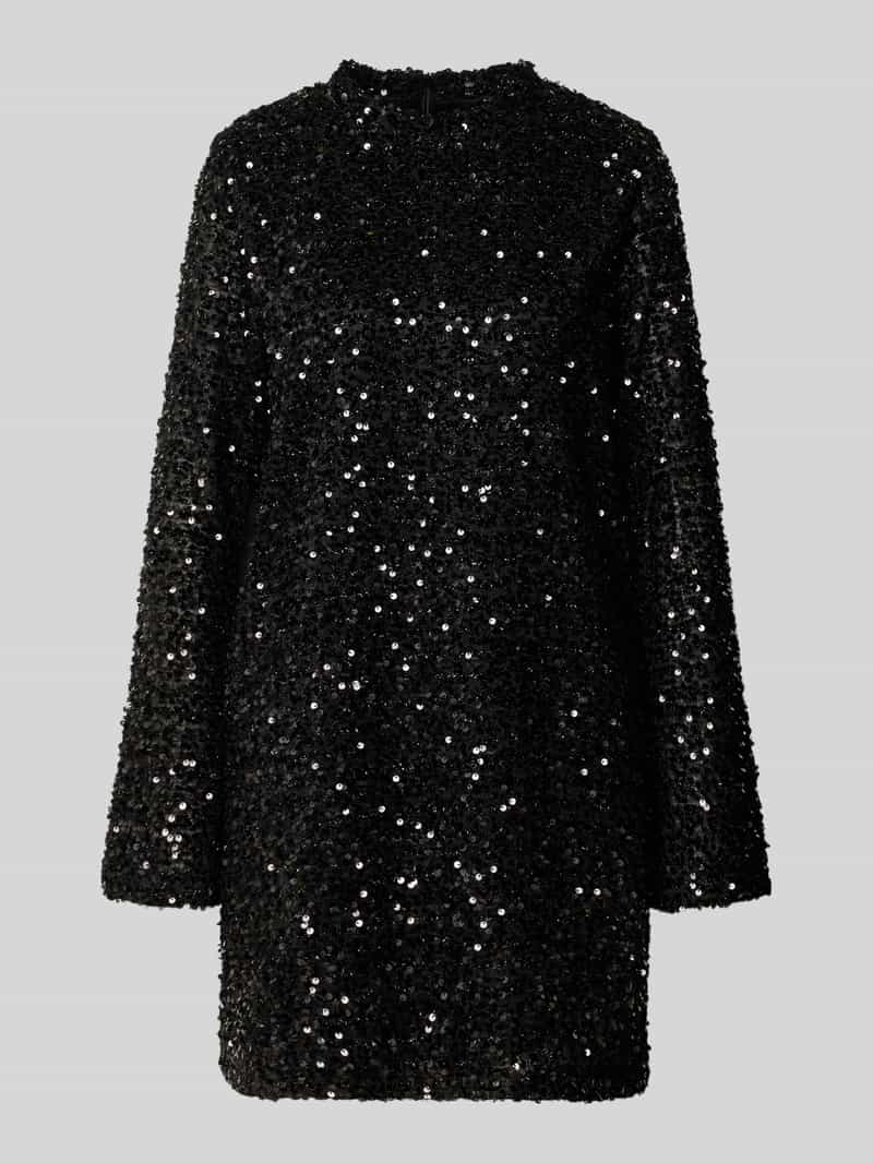 Jake*s Collection Knielange jurk met pailletten