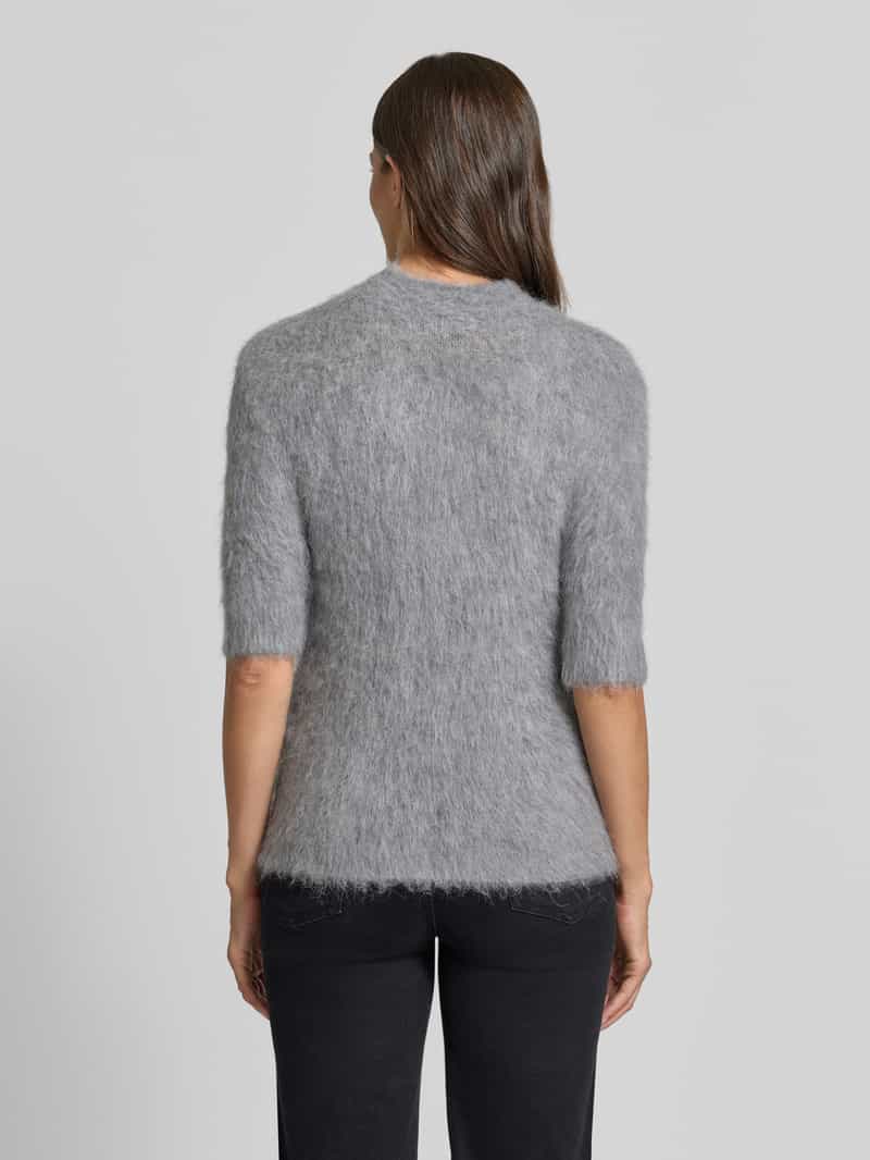 someday. Gebreid shirt van alpacamix met korte opstaande kraag
