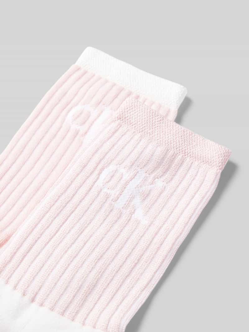Calvin Klein Jeans Sokken met elastische ribboordjes in een set van 2 paar
