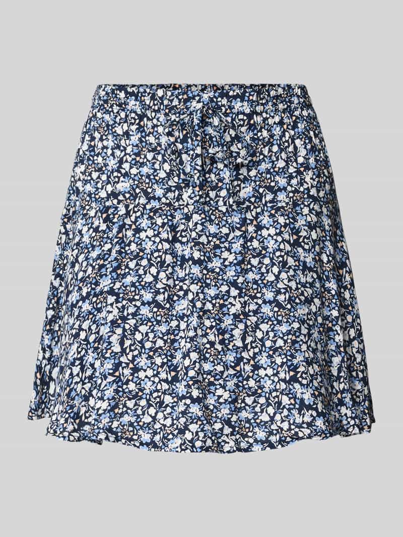 Only Uitlopende midirok met all-over motief model 'NALA'