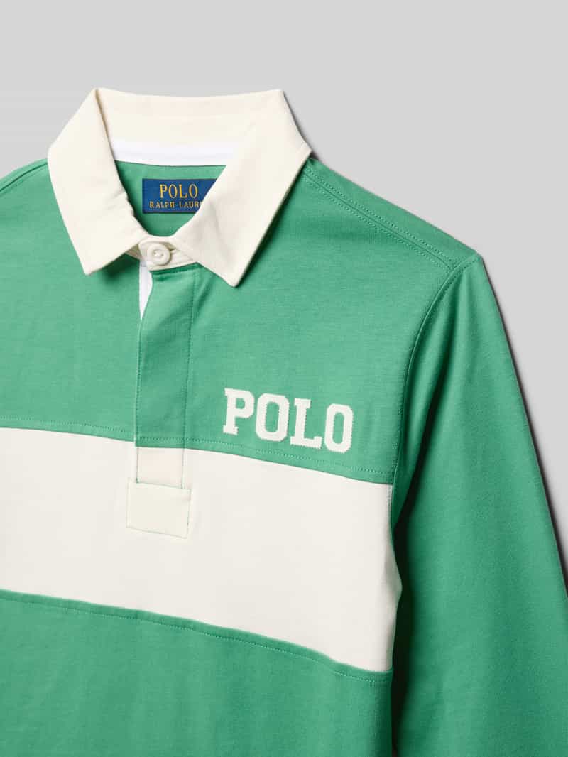 Polo Ralph Lauren Teens Sweatshirt met kentkraag model 'RUGBY'