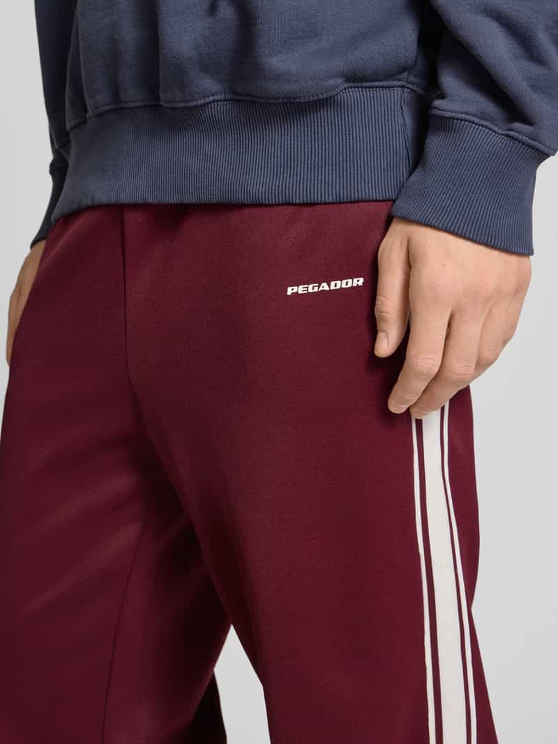 Pegador Wide fit trackpants met logo-applicatie model 'Viro'