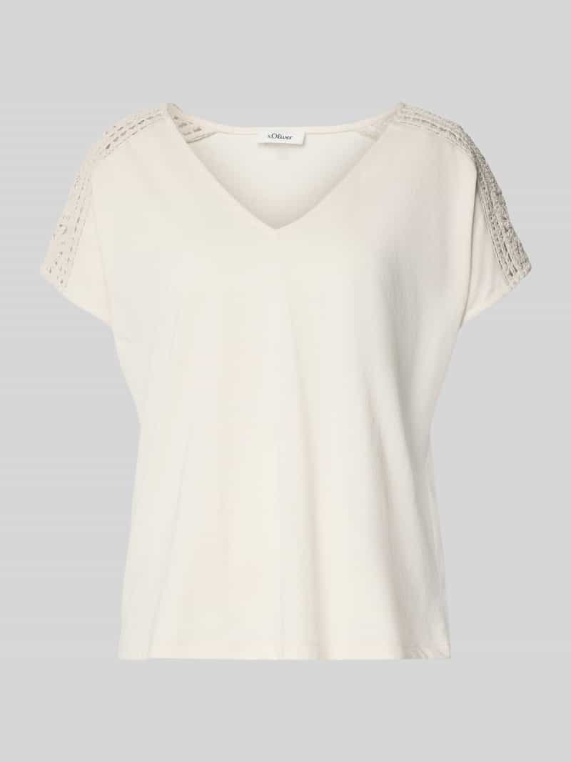 s.Oliver RED LABEL Loose fit T-shirt van puur katoen