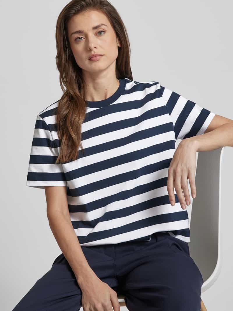 Selected Femme T-shirt met streepmotief model 'ESSENTIAL'