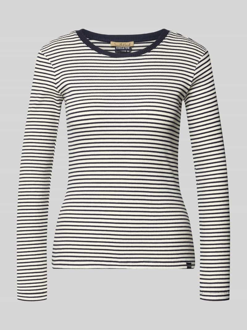 Smith and Soul Shirt met lange mouwen in riblook met ronde hals