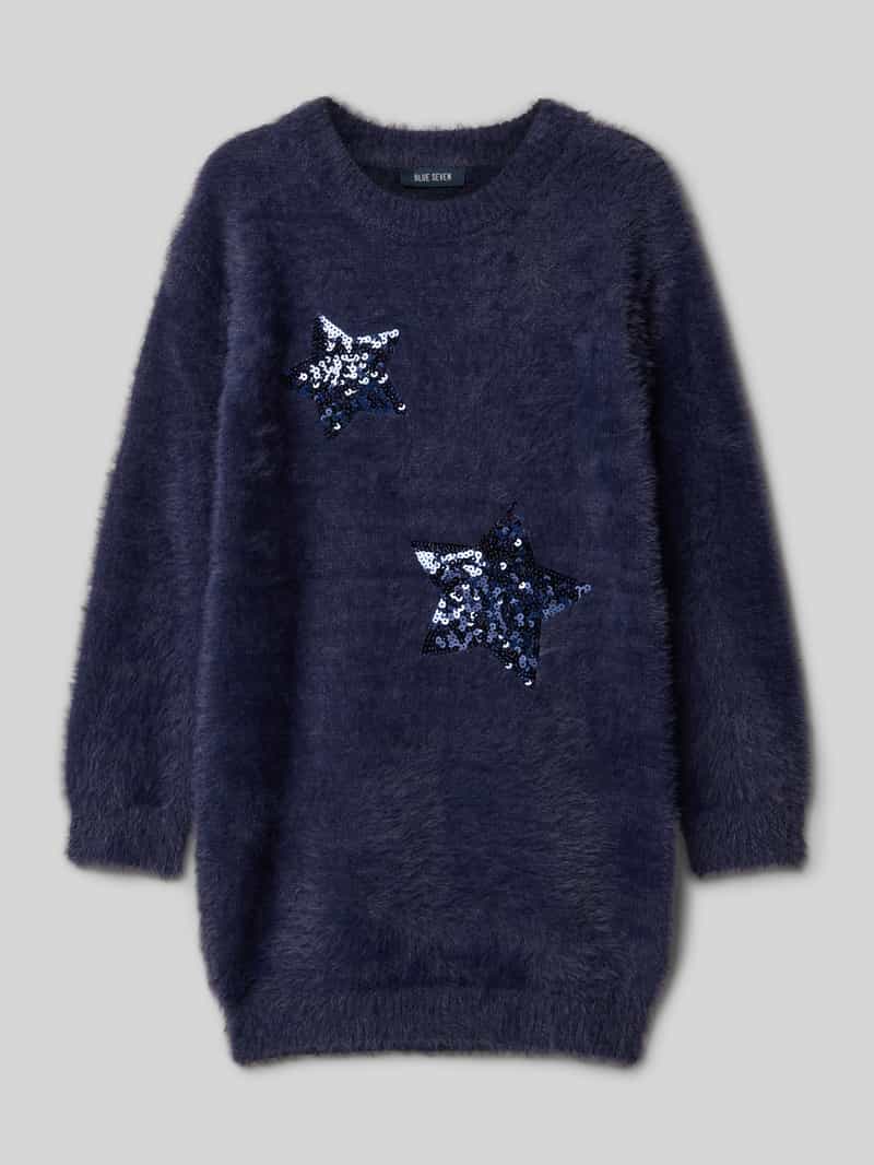 Gebreide jurk met pailletten