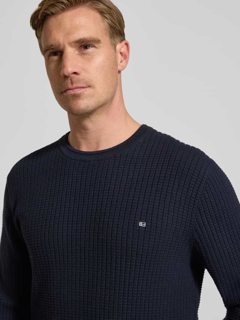 Christian Berg Men Gebreide pullover met labeldetail