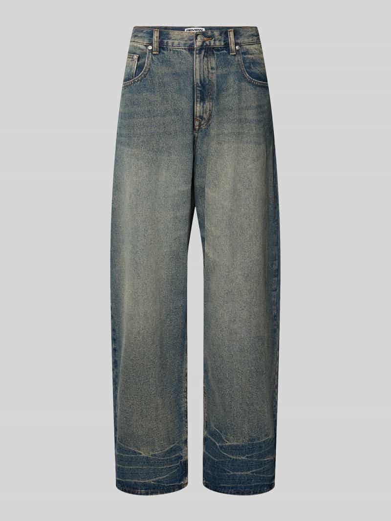 REVIEW Loose fit jeans met 5-pocketmodel