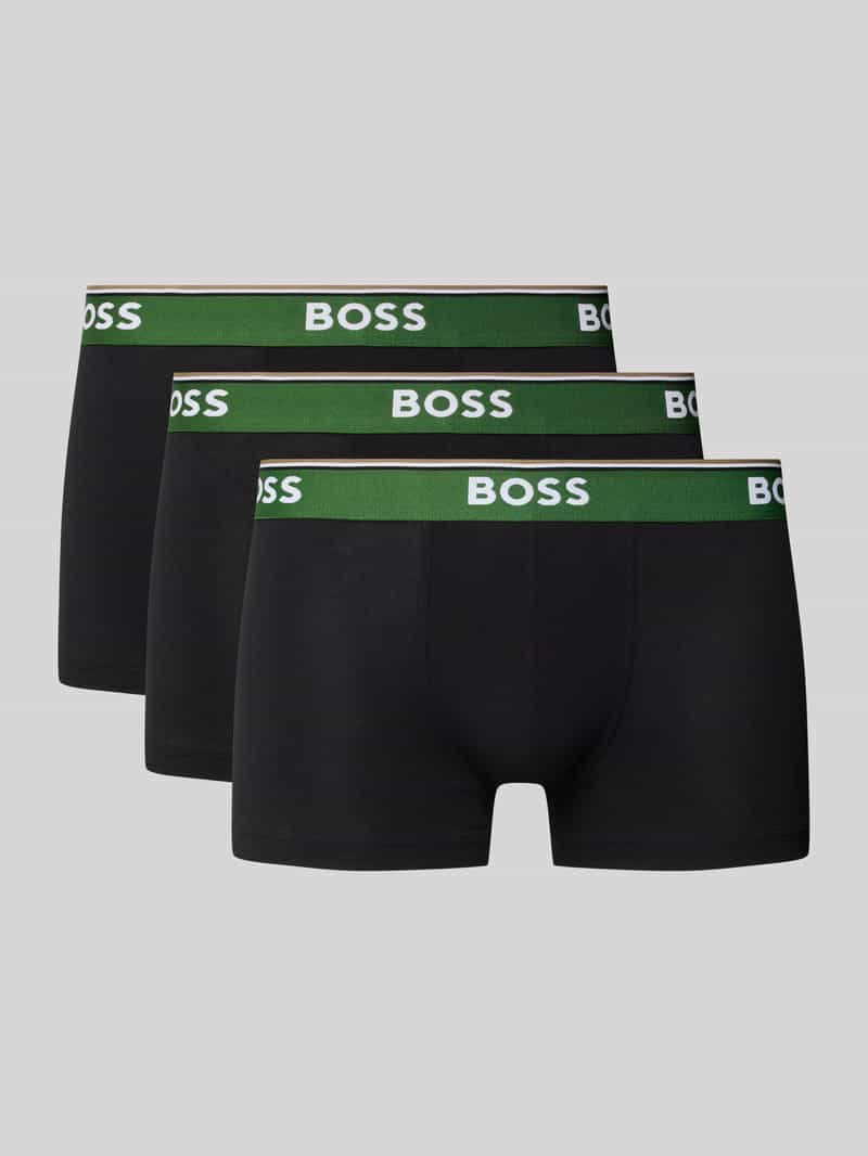 Boss Boxershort met elastische band met logo in een set van 3 stuks