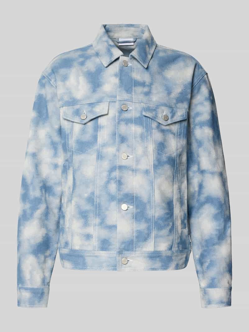 Les Deux Jeansjack met borstzakken model 'Rally Cloud'