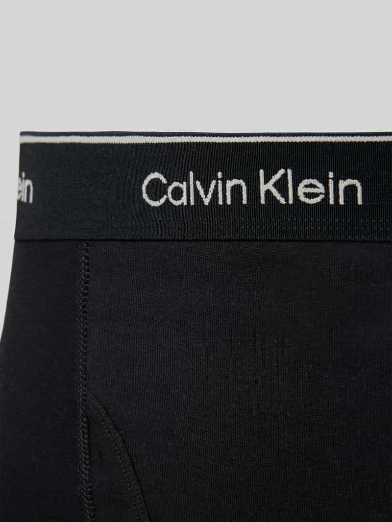 Calvin Klein Underwear Boxershort met label in band in een set van 3 stuks model 'BOXER BRIEF'