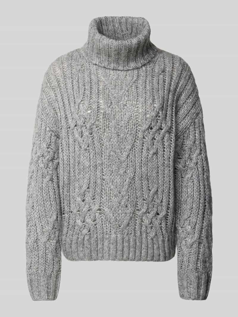 Christian Berg Woman Gebreide pullover met kabelpatroon