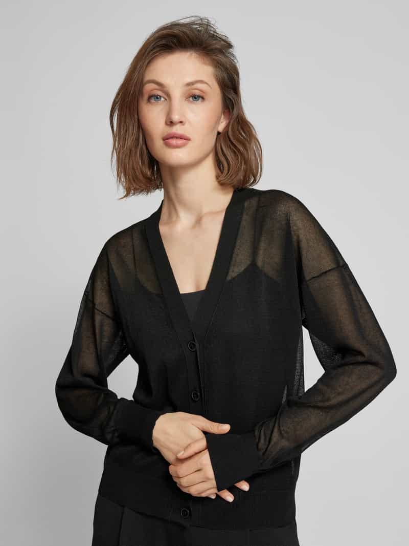 Stefanel Cardigan in semi-transparant design