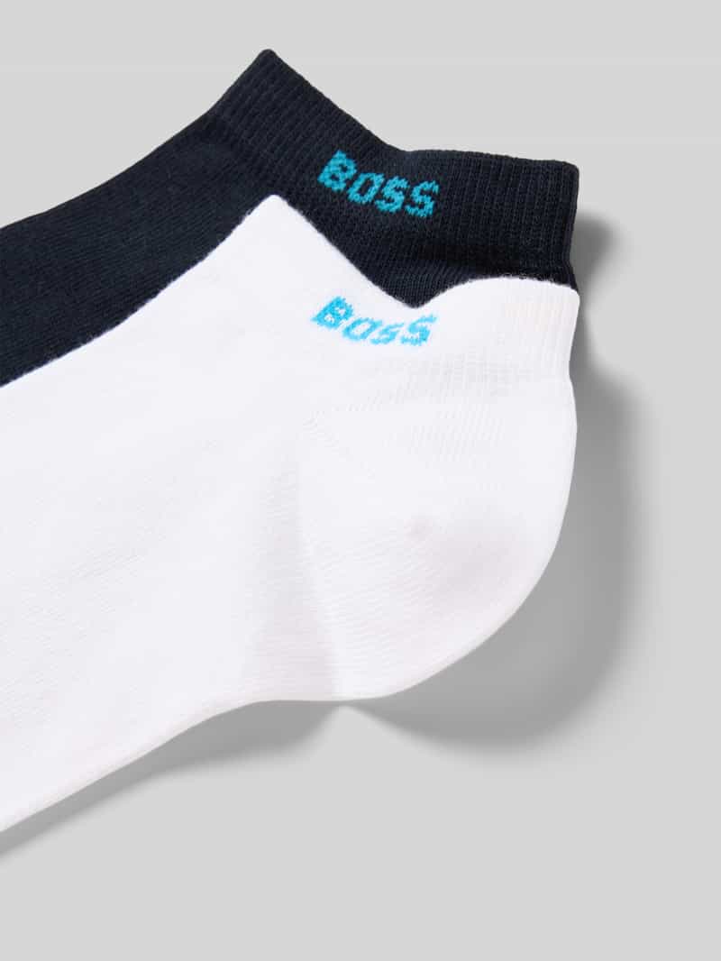 Boss Sneakersokken van katoenmix in een set van 2 paar