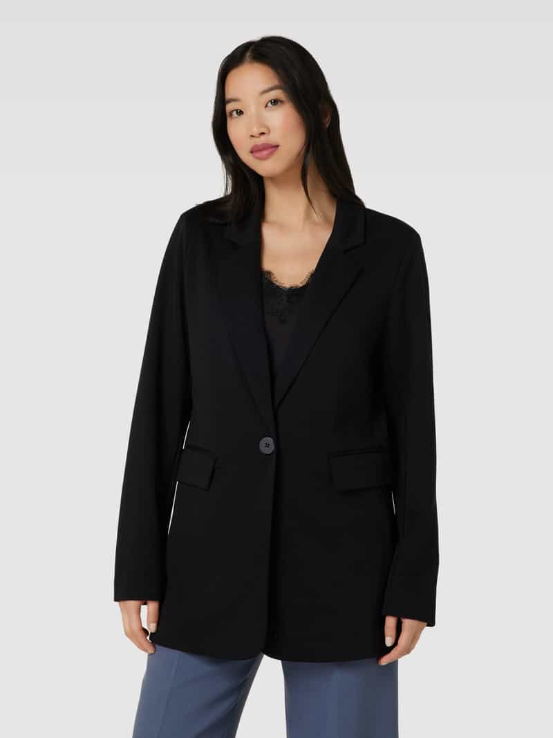 Lange blazer met reverskraag, model 'Nanni' FREE/QUENT