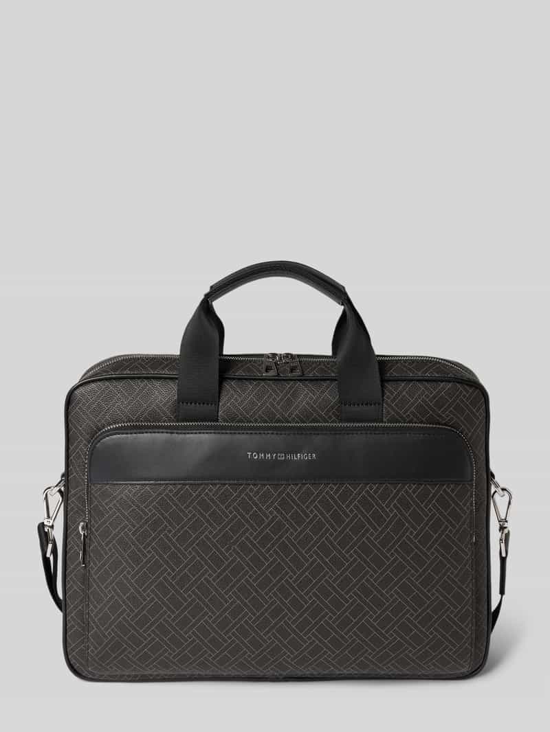 Laptoptas met All-over motief Model 'MONOGRAM'