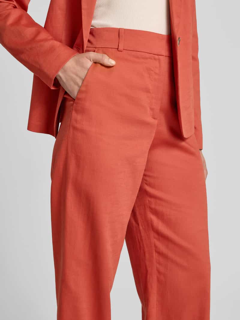 Jake*s Collection Straight leg stoffen broek met steekzakken