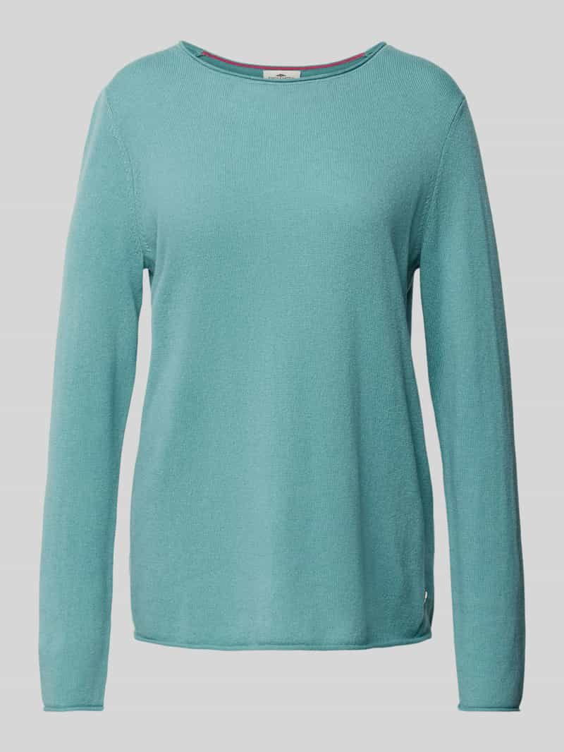 FYNCH-HATTON Pullover van wolmix met labeldetail