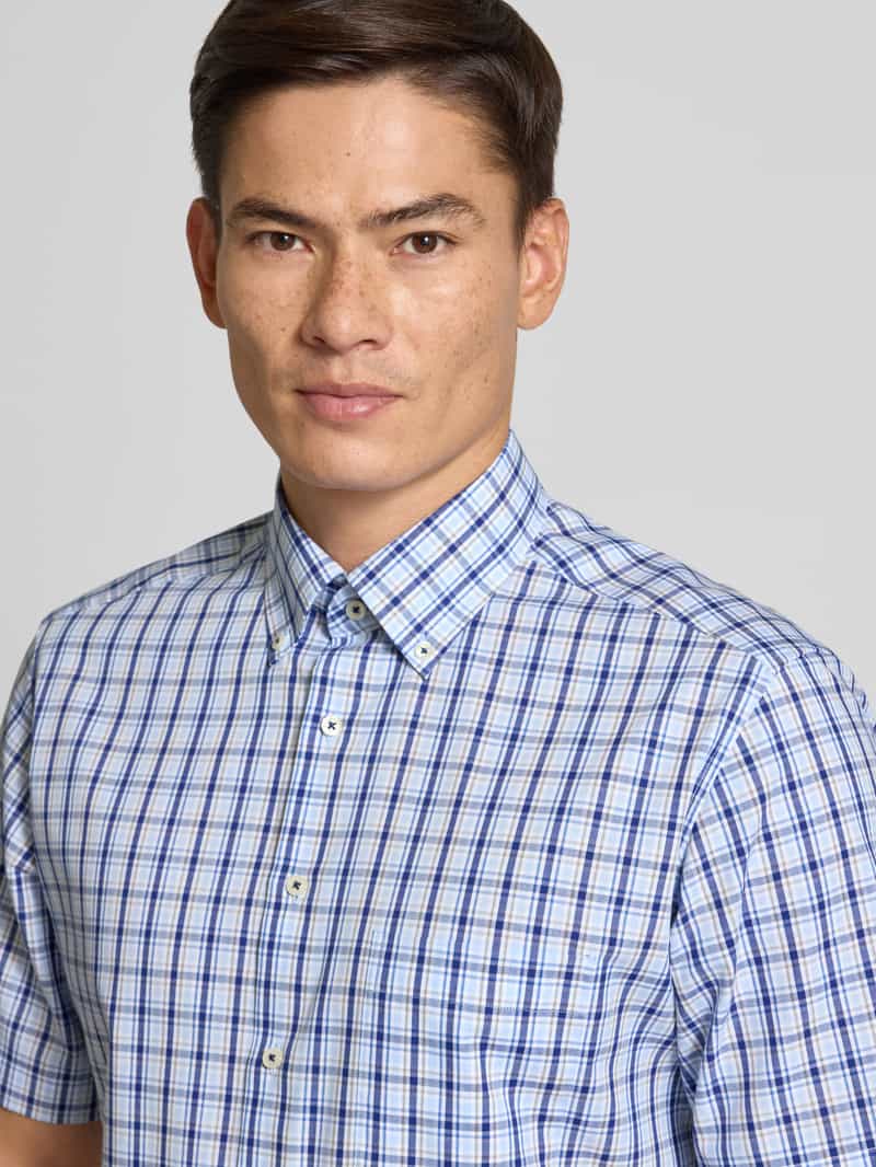 Eterna Modern fit zakelijk overhemd met borstzak