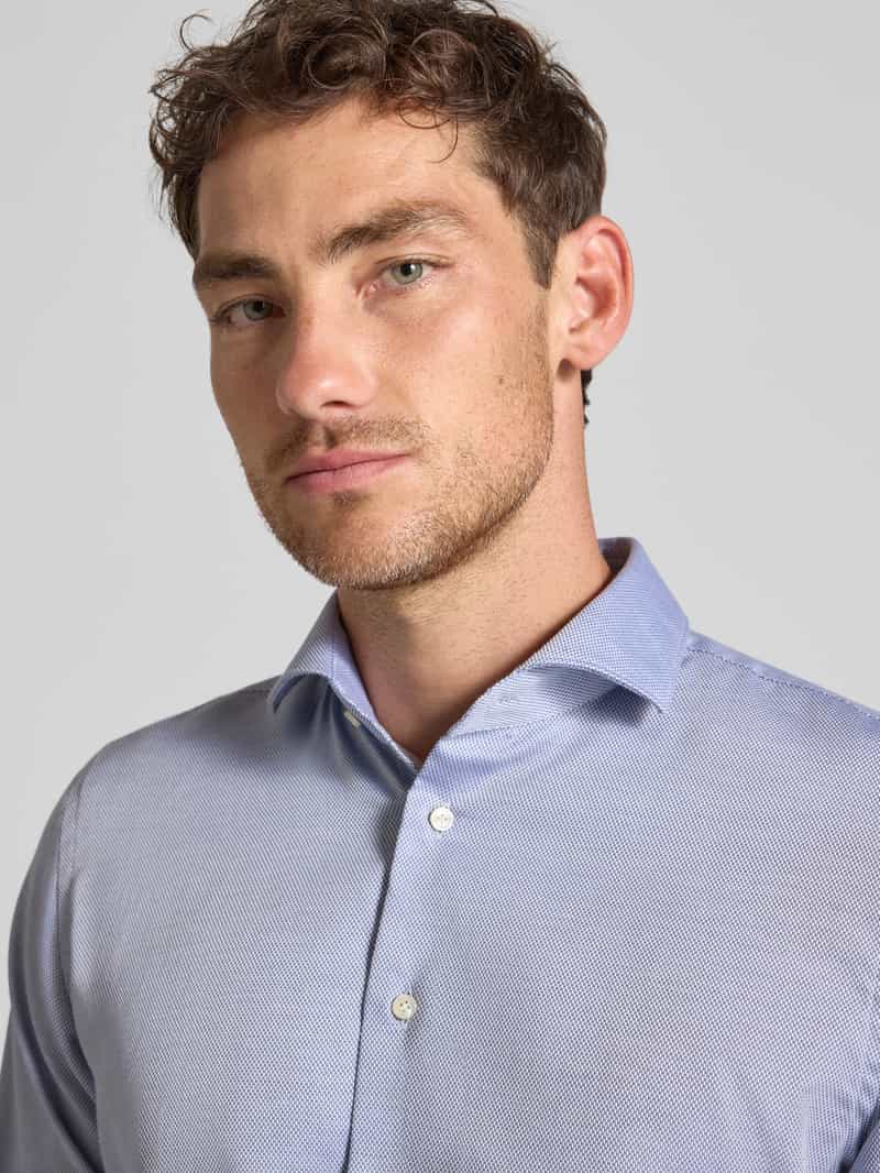 Profuomo Regular fit zakelijk overhemd met knoopsluiting