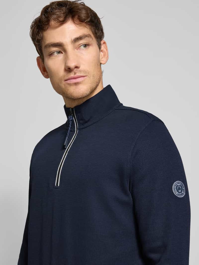 Lerros Sweatshirt met labelpatch model 'SELANIK'
