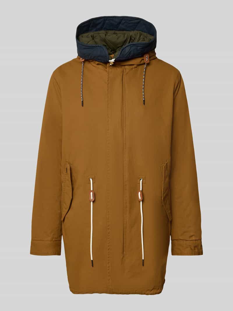 Scotch & Soda Regular fit lange jas van puur katoen model 'FISHTAIL'