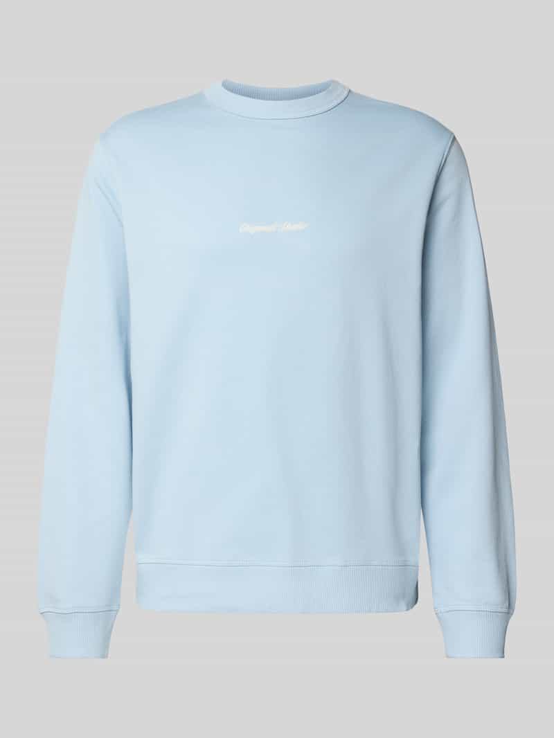 jack & jones Sweatshirt met ronde hals en labelstitching