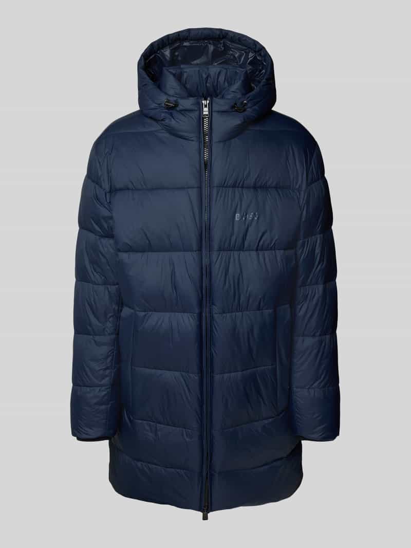 Boss Regular fit gewatteerd jack met labelprint model 'CIKER'