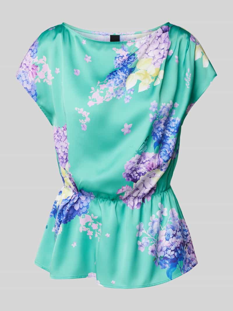 Marc Cain Blouseshirt van satijn met getailleerd model