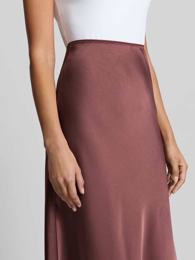 NEO NOIR Midirok van satijn met elastische band model 'URA'