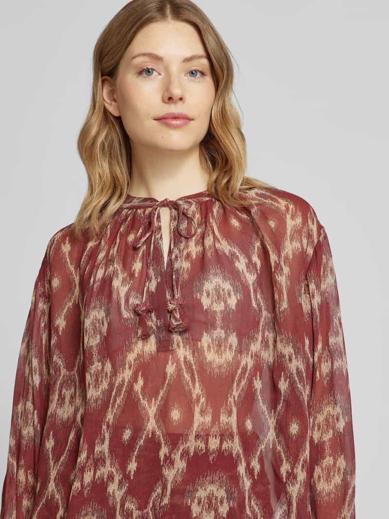 Bash Relaxed fit blouse met druppelvormige hals model 'MENAELLE'