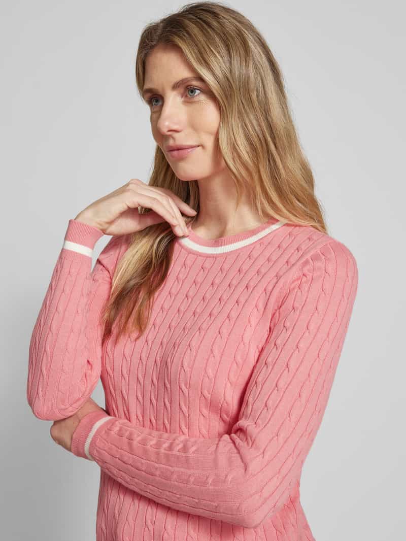 Christian Berg Woman Gebreide pullover met ribboorden