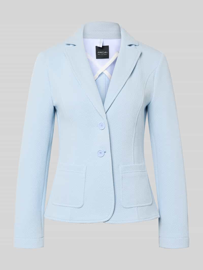 Slim fit blazer met reverskraag