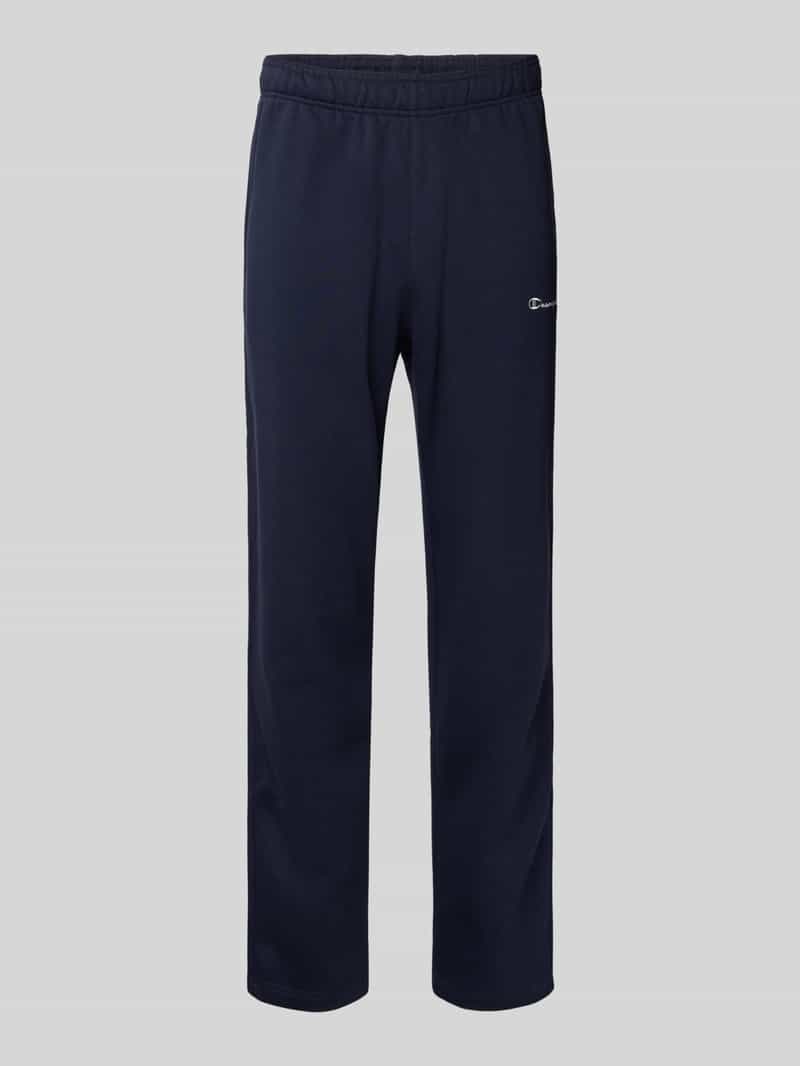 Champion Straight fit sweatpants met logostitching model 'Icons'