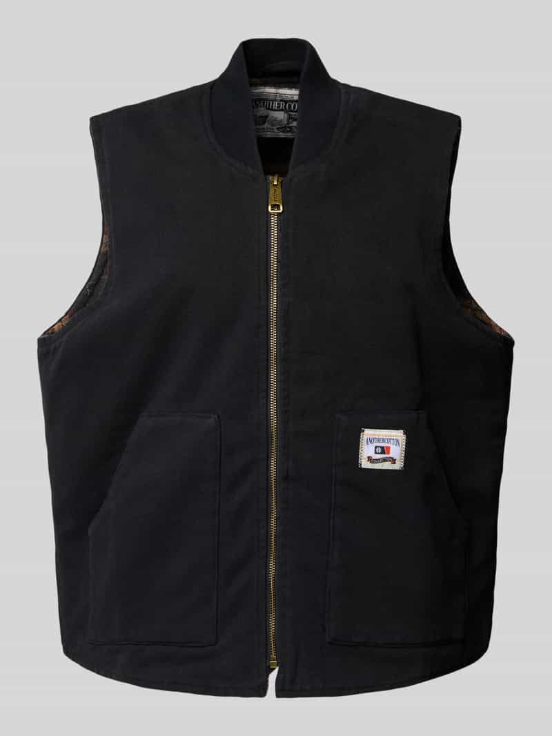 ANOTHER COTTON LAB Gilet met ritssluiting en labeldetail
